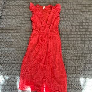 A New Day sleeveless wrap Midi dress